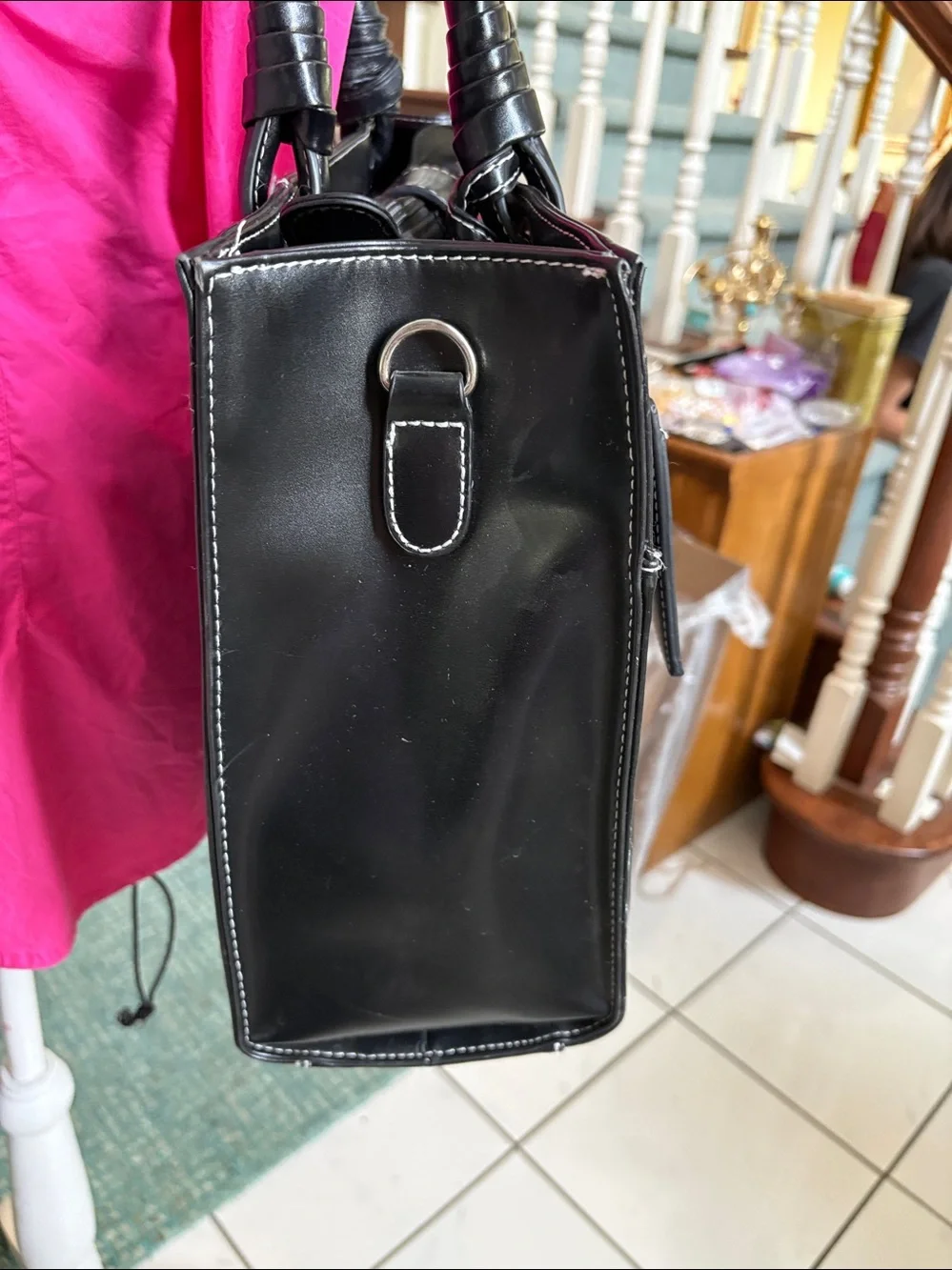 Wilsons Leather Tote Bag  shoulder bag  business case smooth & structured  black